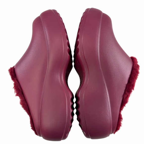 NWOB Melissa Free Clog Fluffy Platform Red Women’s Size 5 - Picture 7 of 16